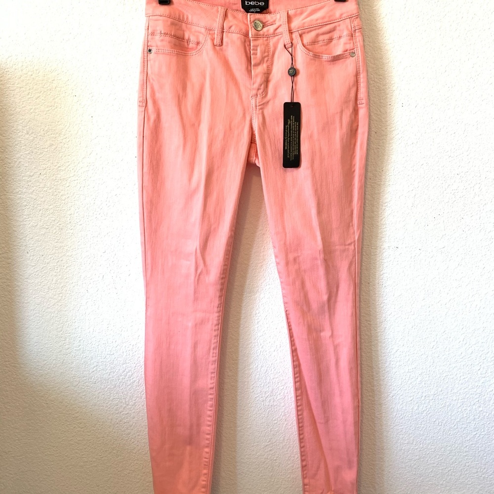Pink skinny jeans